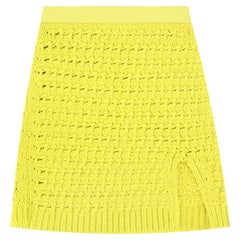 Bottega Veneta Cable Knit Chenille Mini Skirt