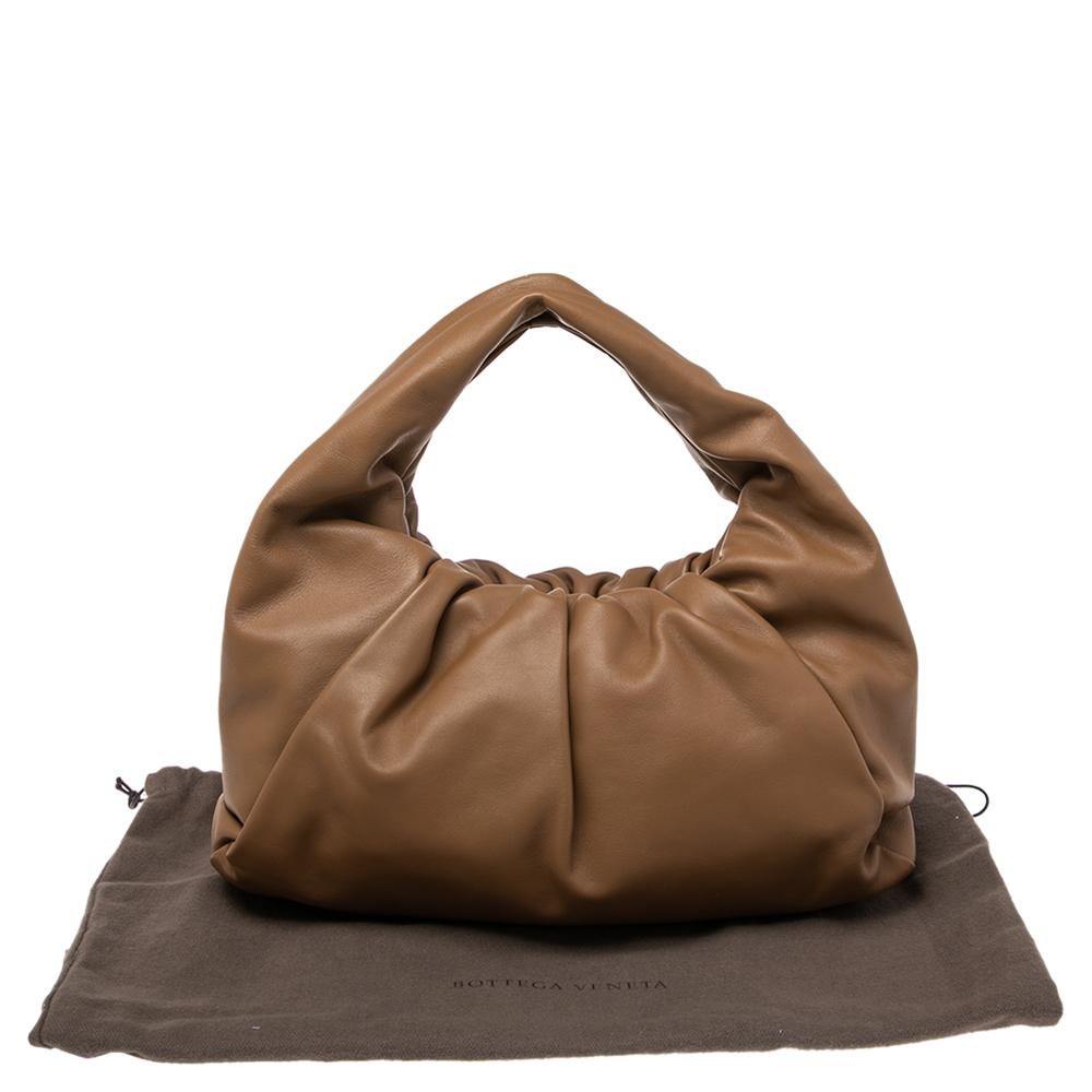Bottega Veneta Camel Brown Leather Medium The Shoulder Pouch Bag 5