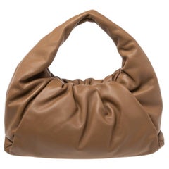 Bottega Veneta Camel Brown Leather Medium The Shoulder Pouch Bag