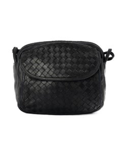 Bottega Veneta Camera Bag Medium Woven Blue