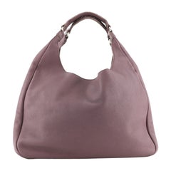 Bottega Veneta Campana Hobo Leather with Intrecciato Detail Large