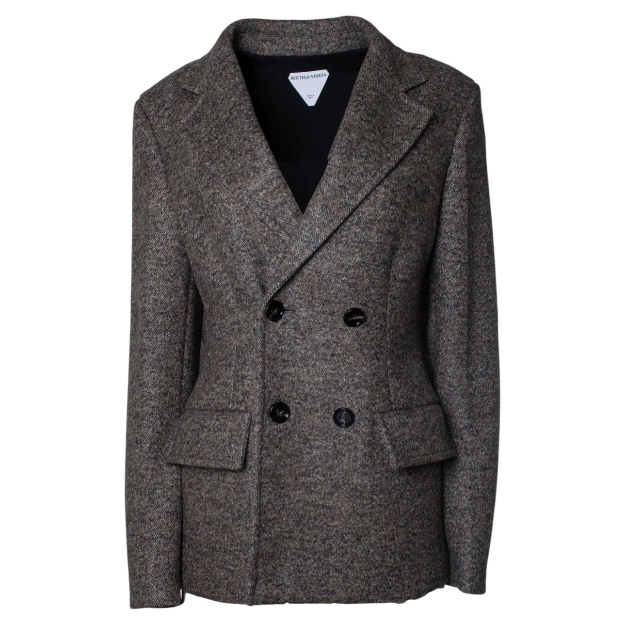 Bottega Veneta, Cape-effect double breasted blazer