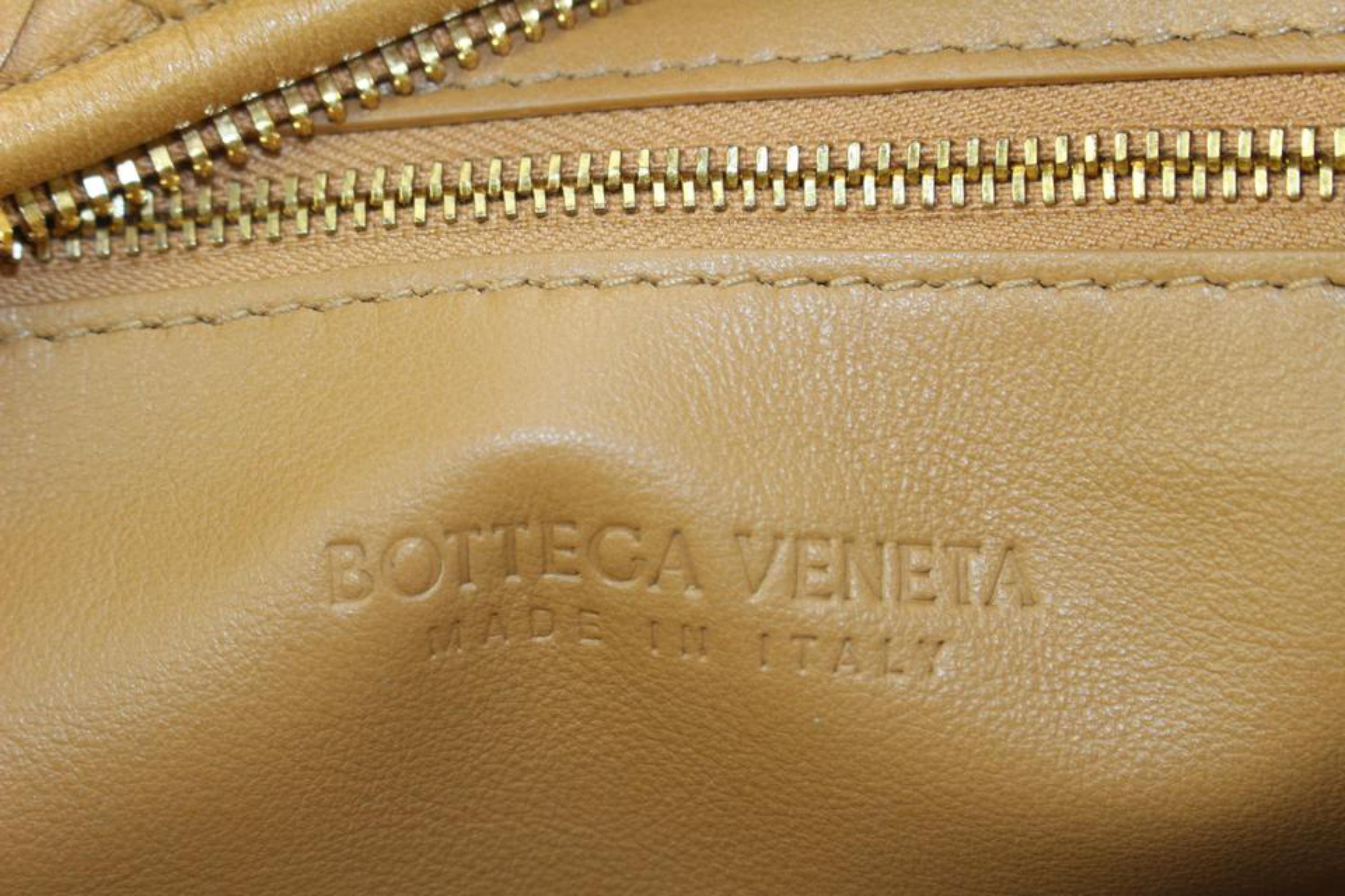 Beige Bottega Veneta Caramel Brown Intrecciato Nappa BV Jodie Hobo Maxi 49bv725s