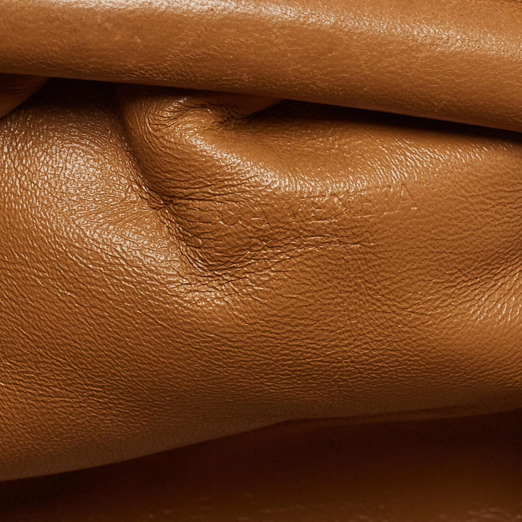 Bottega Veneta Caramel Intrecciato Leather Mini The Pouch Bag 5