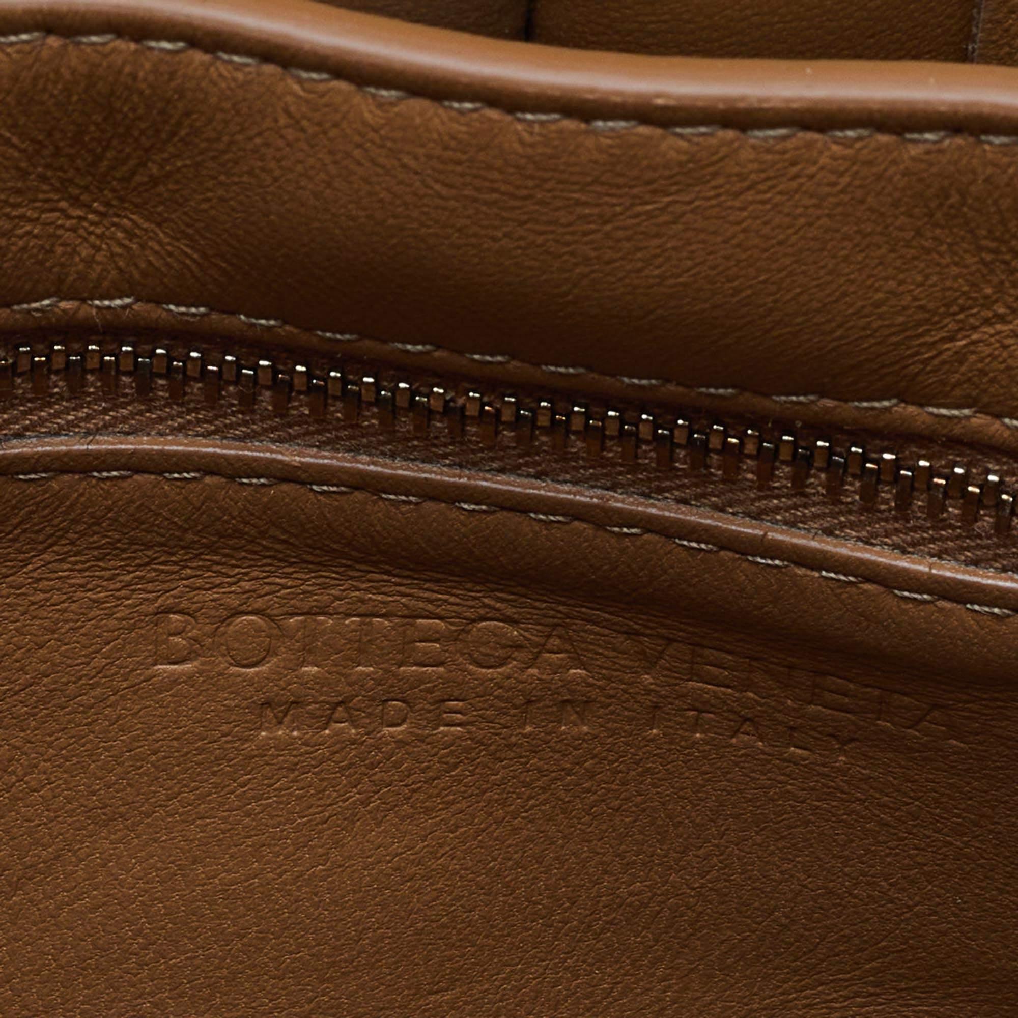 Bottega Veneta Caramel Padded Leather Cassette Chain Bag For Sale 3