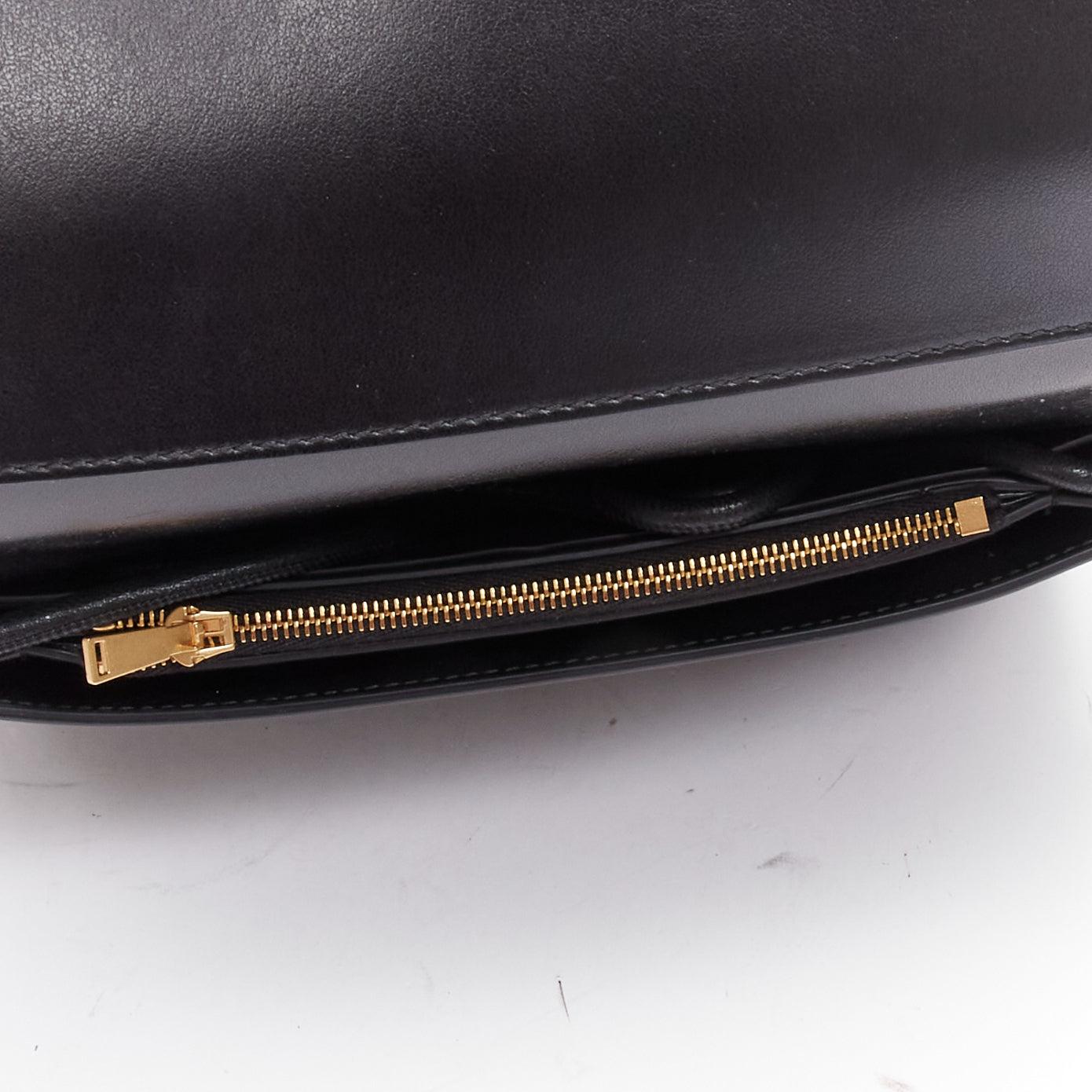 BOTTEGA VENETA Cassette black maxi woven leather flap crossbody mini For Sale 3
