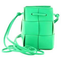Bottega Veneta Cassette Bucket Bag Maxi Intrecciato Leather Mini