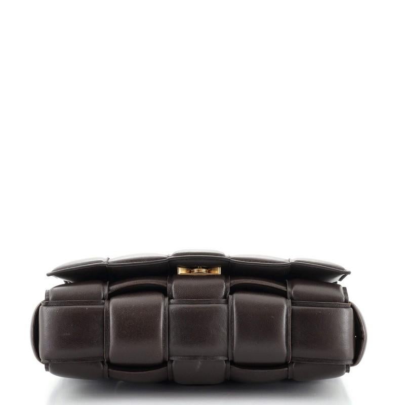 Bottega Veneta Cassette Chain Crossbody Bag Padded Maxi Intrecciato Leath In Good Condition In NY, NY