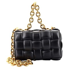 Bottega Veneta Cassette Chain Crossbody Bag Padded Maxi Intrecciato Leather