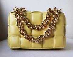 Bottega Veneta Cassette Chain Embellished Intrecciato Leather Shoulder Bag