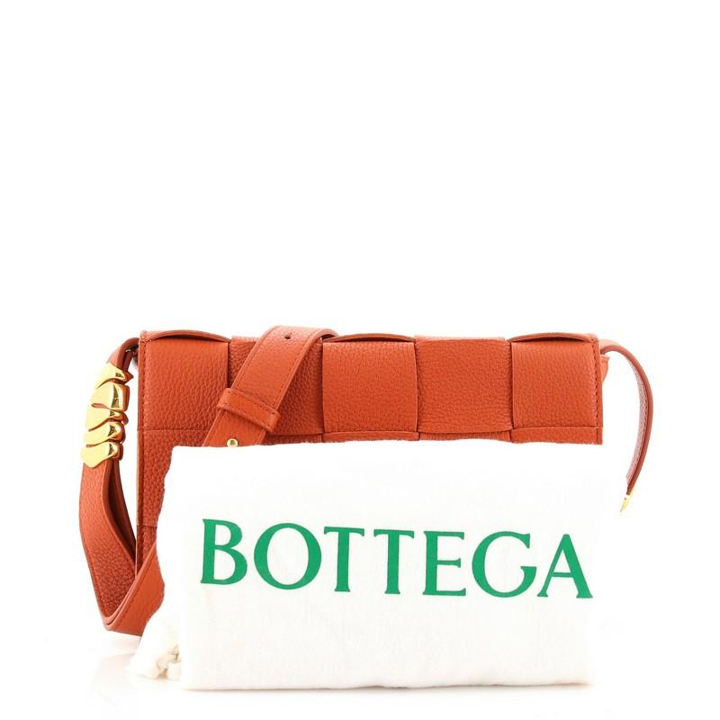 Red Bottega Veneta Cassette Crossbody Bag Maxi Intrecciato Leather