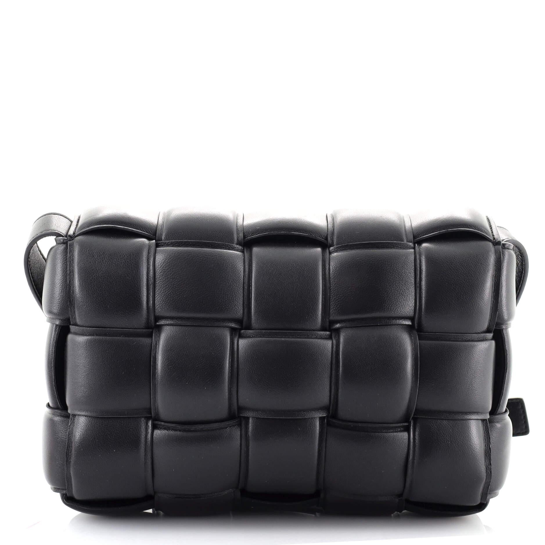 Bottega Veneta Cassette Crossbody Bag Padded Maxi Intrecciato Leather In Good Condition In NY, NY