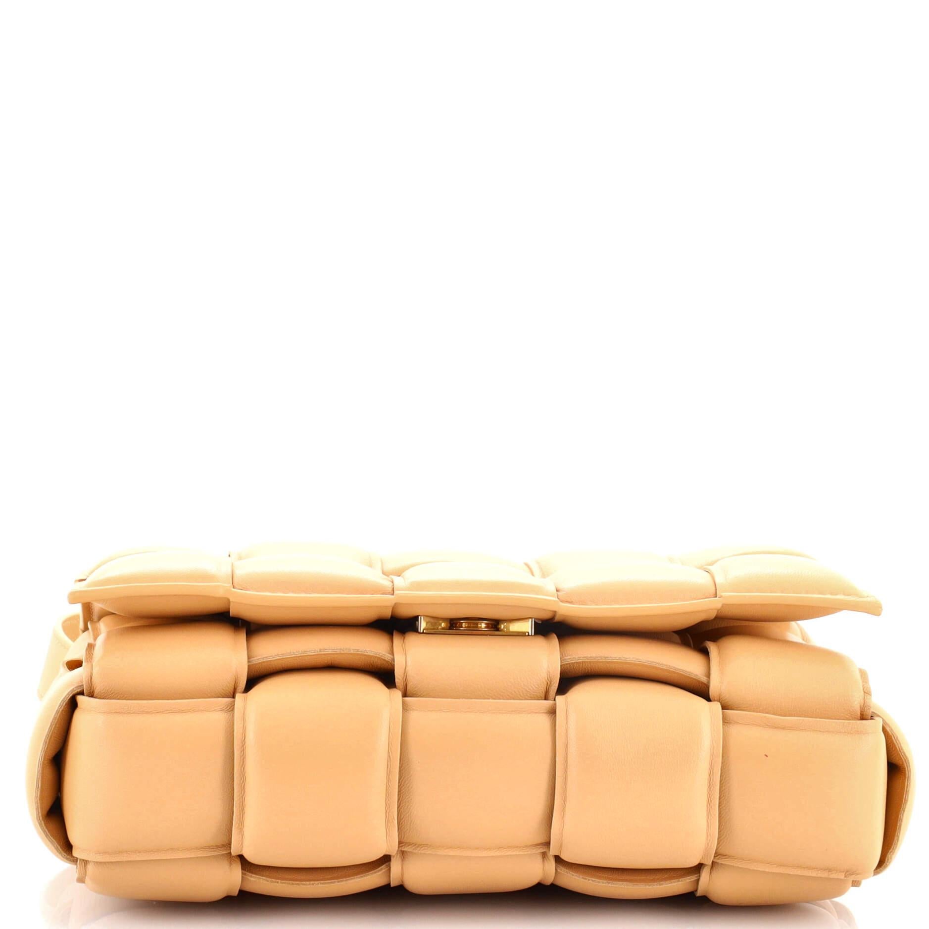 Women's or Men's Bottega Veneta Cassette Crossbody Bag Padded Maxi Intrecciato Leather