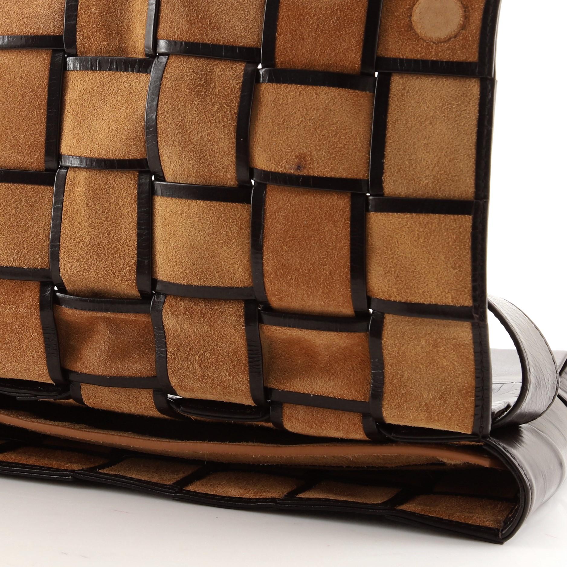 Bottega Veneta Cassette Stretch Belt Bag Maxi Intrecciato Leather In Good Condition In NY, NY