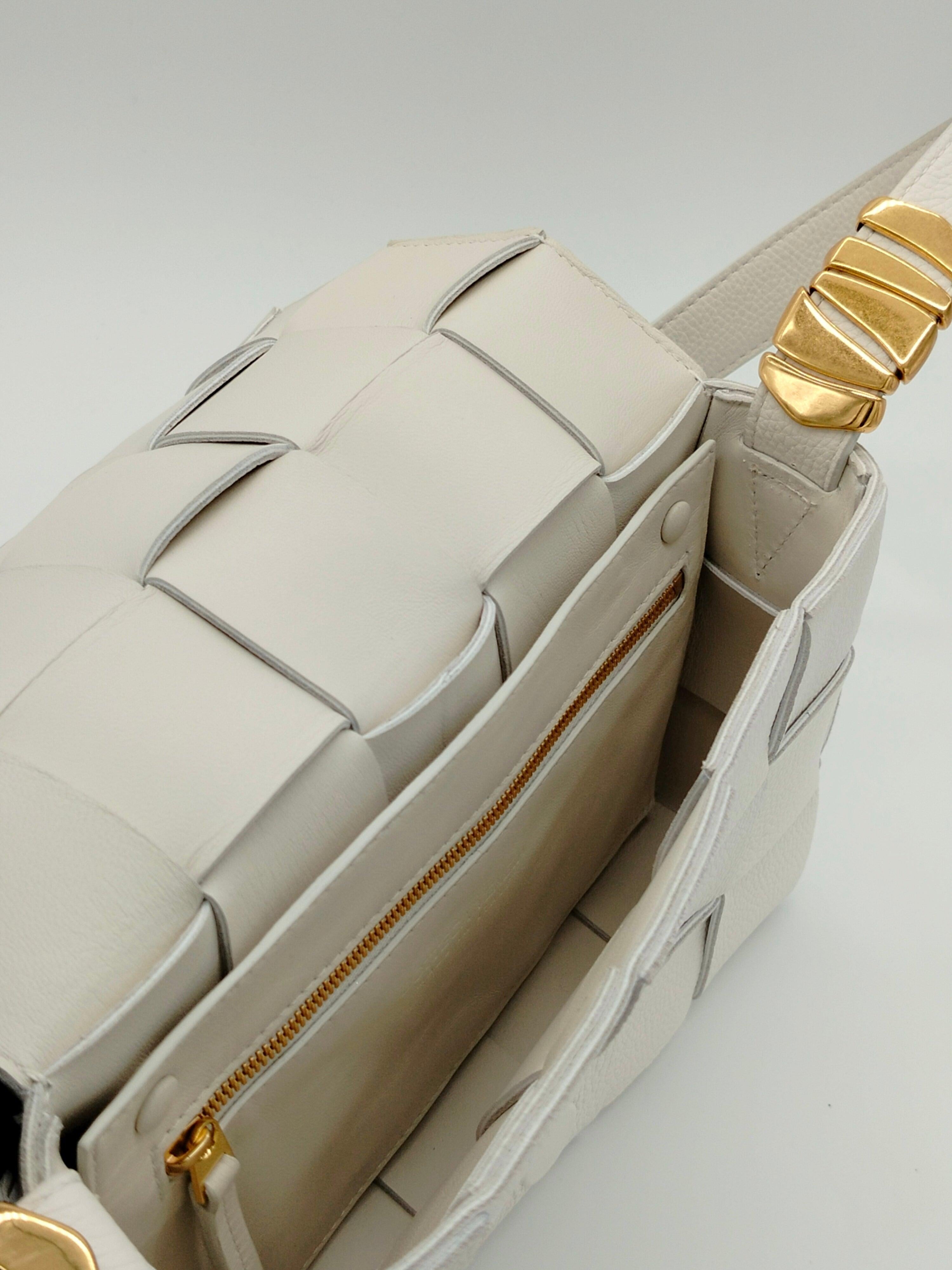 Bottega Veneta Cassette White Shoulder Bag - '20s 2