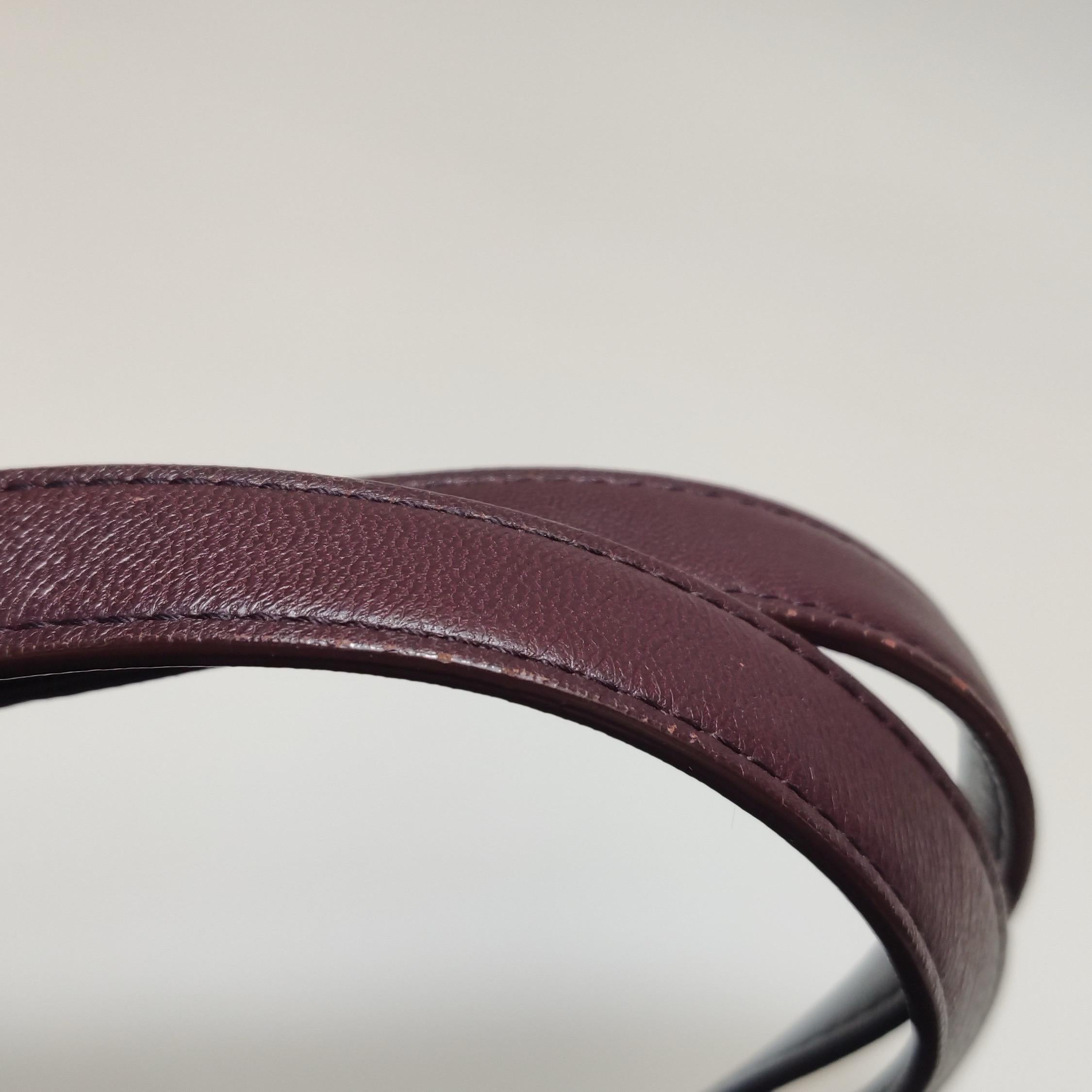 Bottega Veneta Cesta Shopper Tote Intrecciato Burgundy Leather Medium 40cm en vente 7