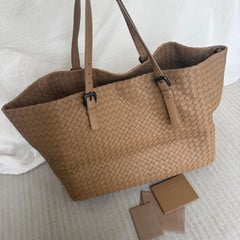 Bottega Veneta Cesta Shopper Tote Intrecciato Light Brown Leather Large 50cm