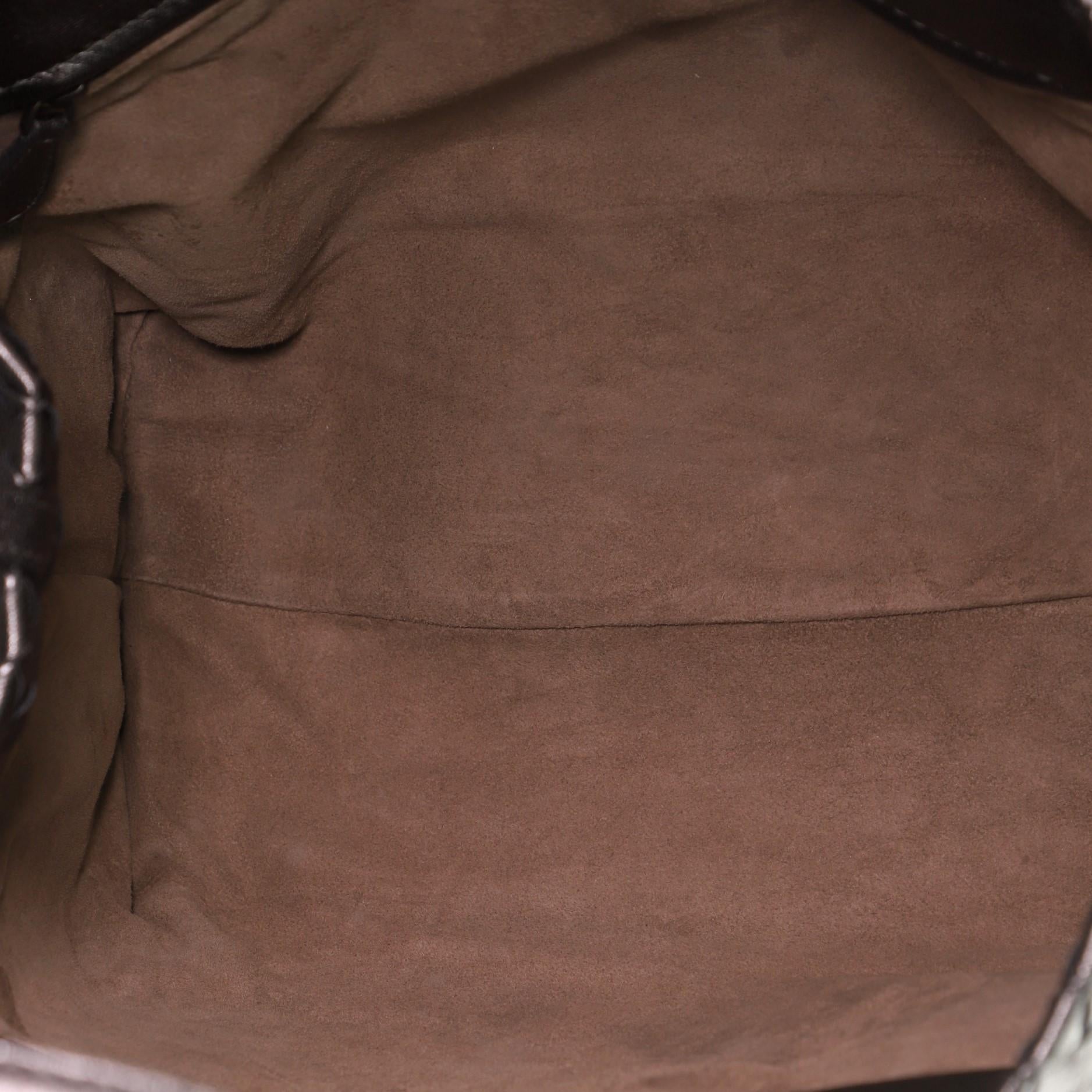 Gray Bottega Veneta Cesta Tote Intrecciato Nappa Mini