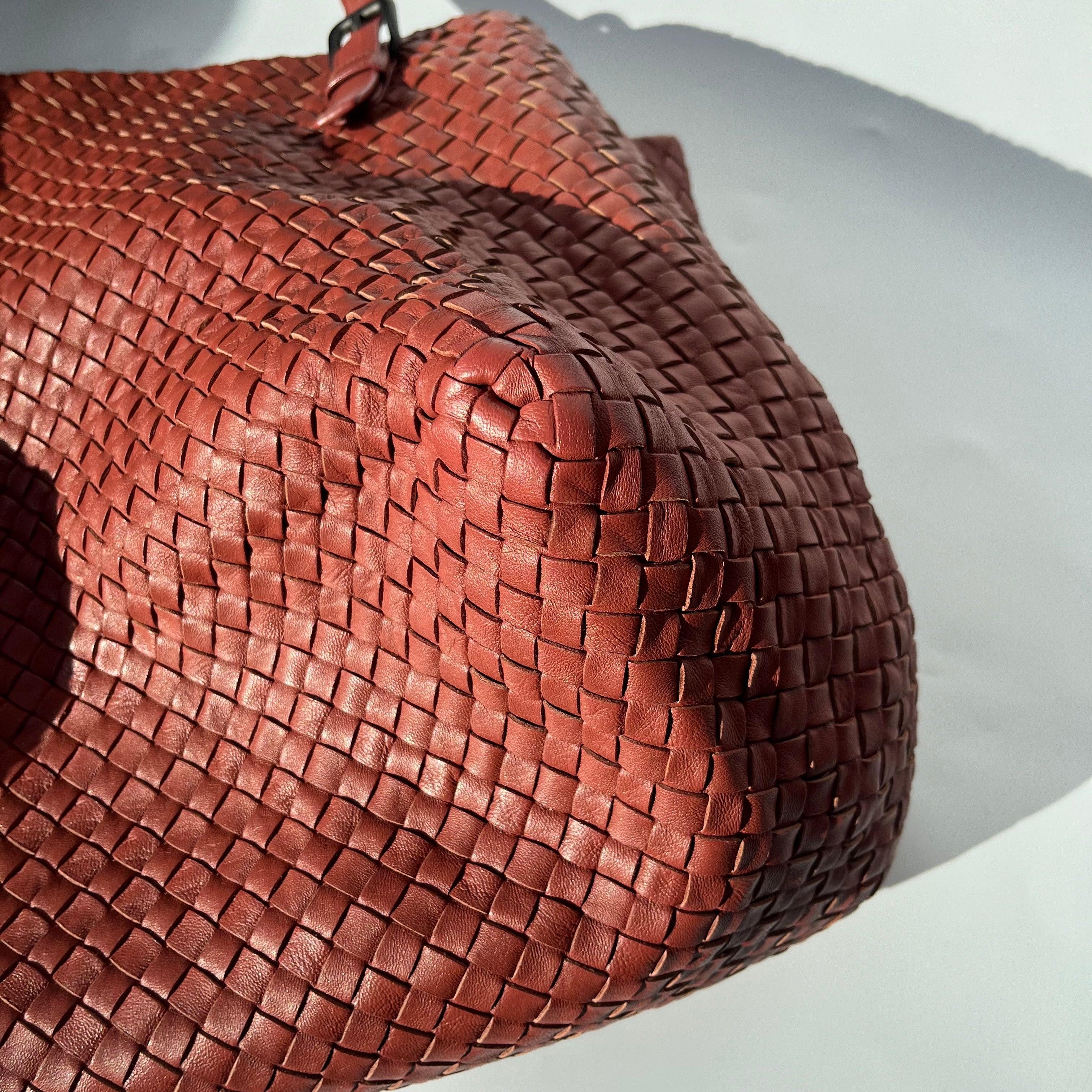 Bottega Veneta Cesta Tote Nappa Intrecciato Leather Brick Red 37cm 6