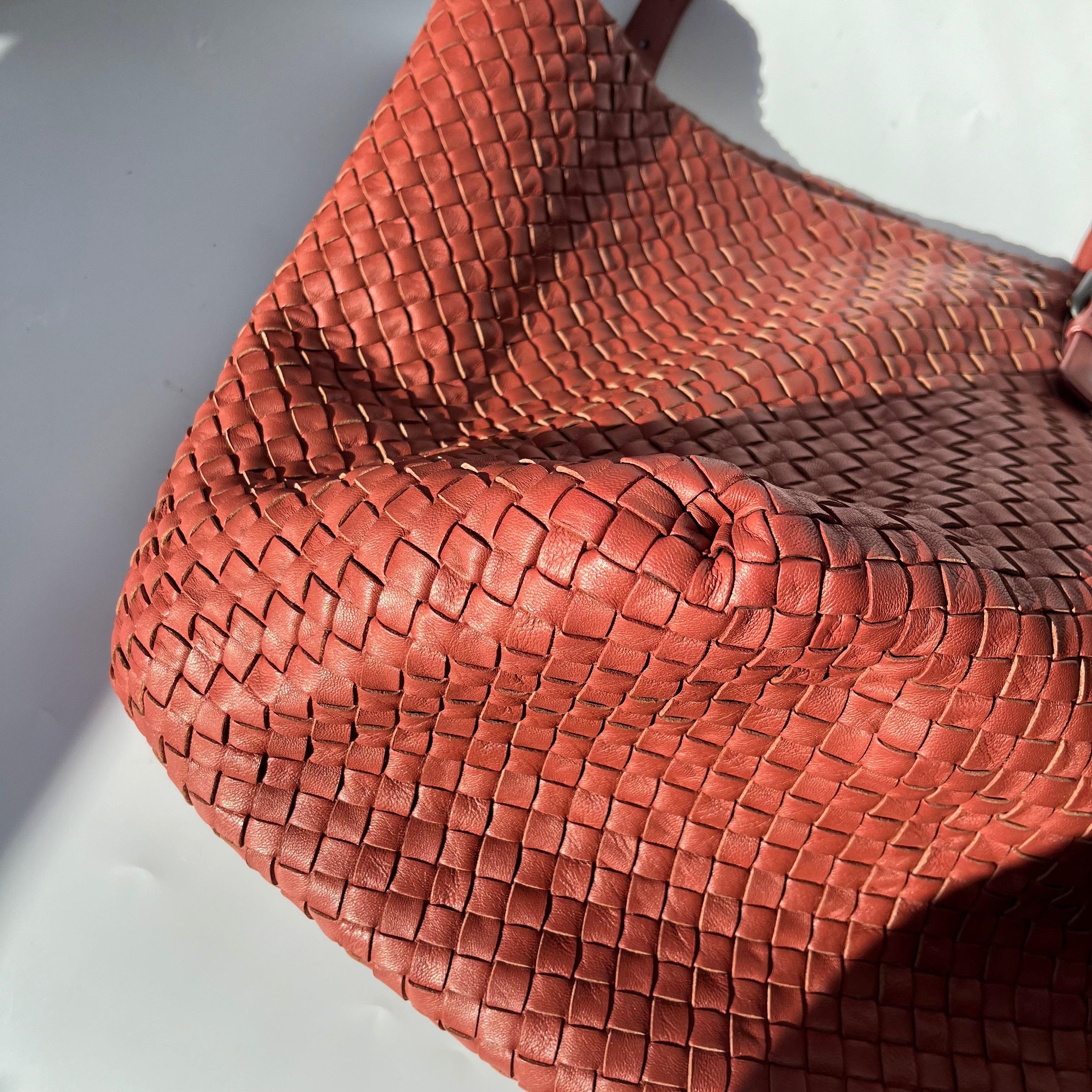 Bottega Veneta Cesta Tote Nappa Intrecciato Leather Brick Red 37cm 7