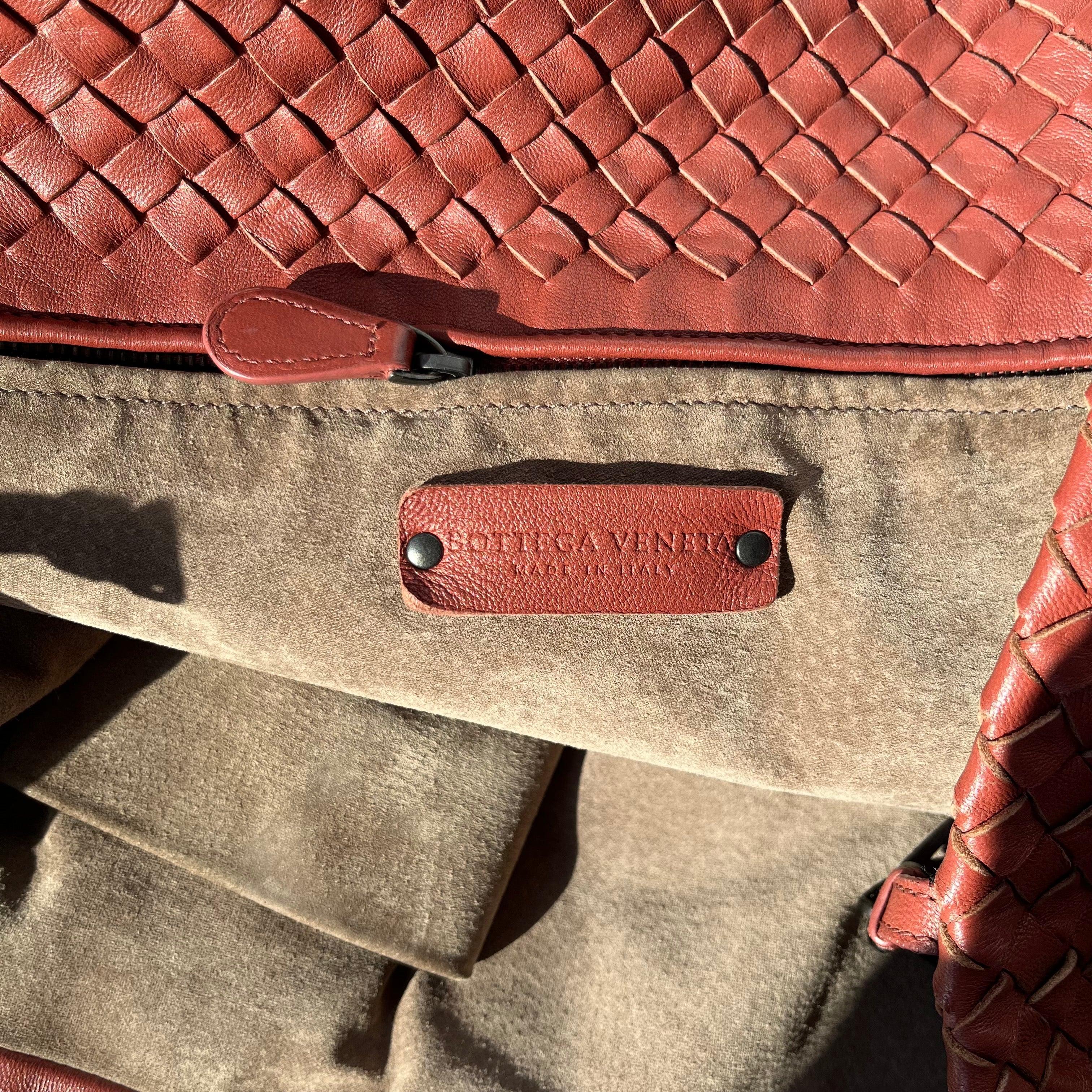 Bottega Veneta Cesta Tote Nappa Intrecciato Leather Brick Red 37cm 10