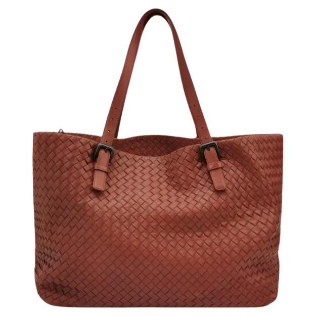Bottega Veneta Cesta Tote Nappa Intrecciato Leather Brick Red 37cm