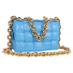 Bottega Veneta Chain Cassette CrossbodyBag Blue