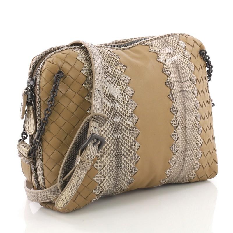 bottega veneta intrecciato small chain crossbody bag