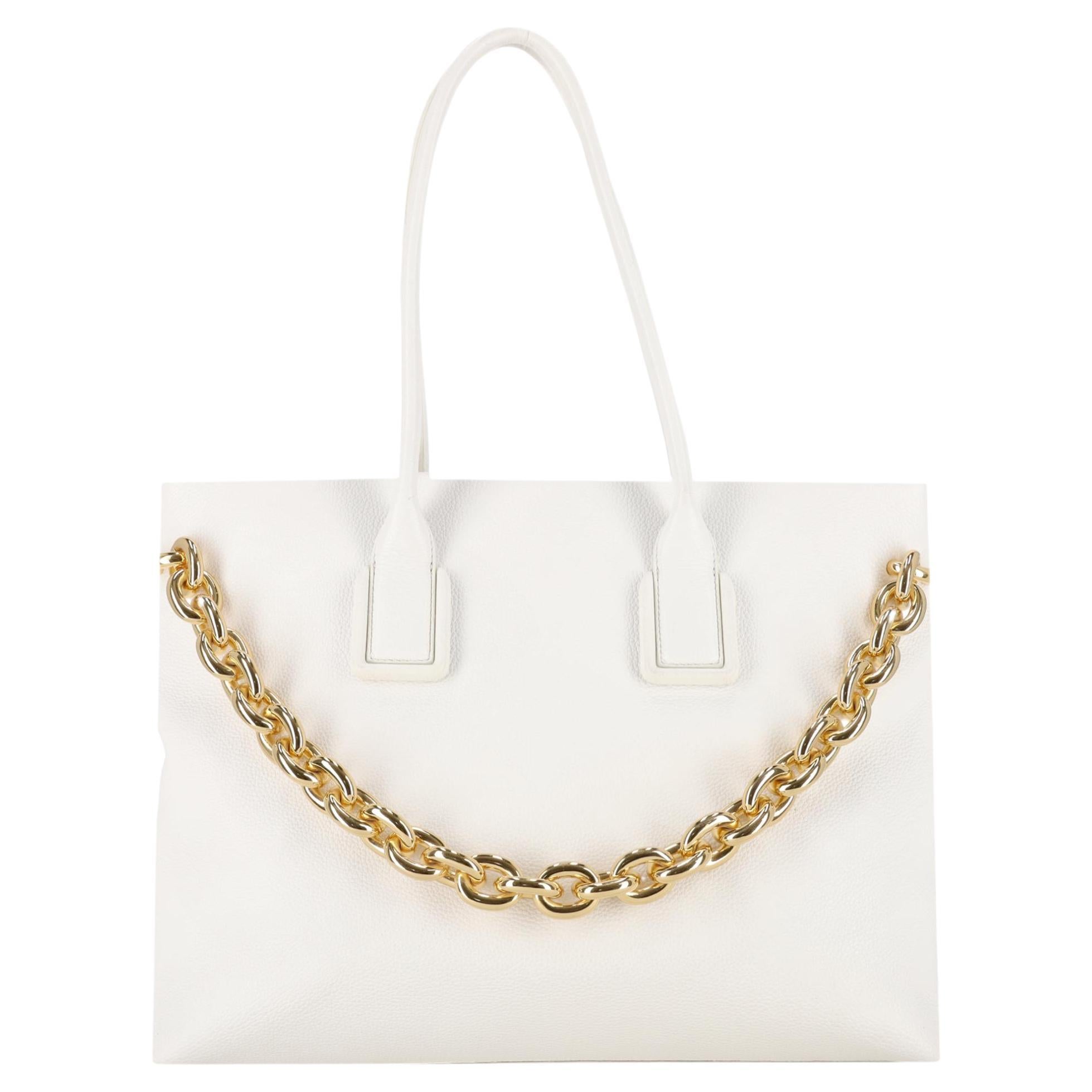 Bottega Veneta Chain Detail Leather Tote Bag