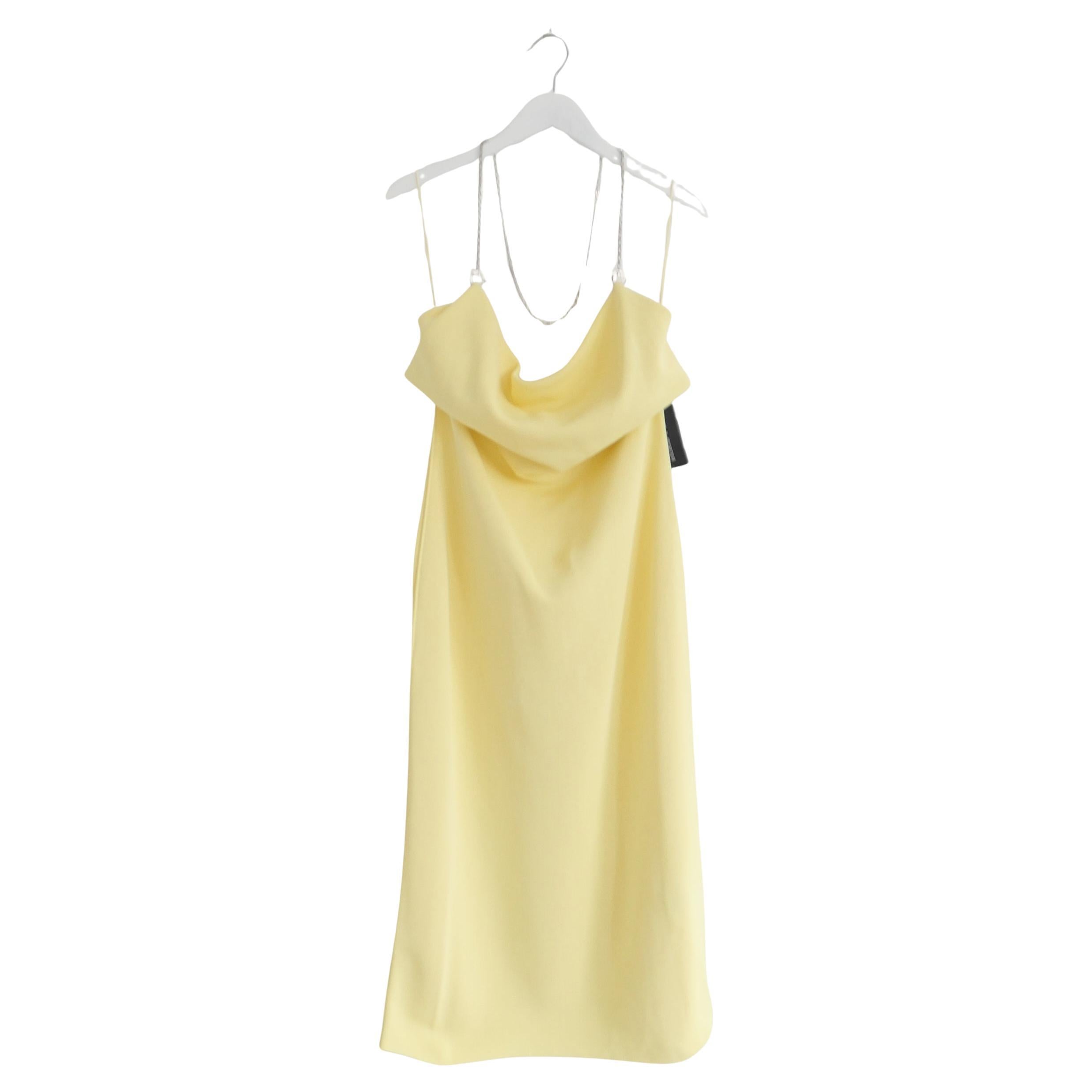 Bottega Veneta Chain Halter Draped Dress