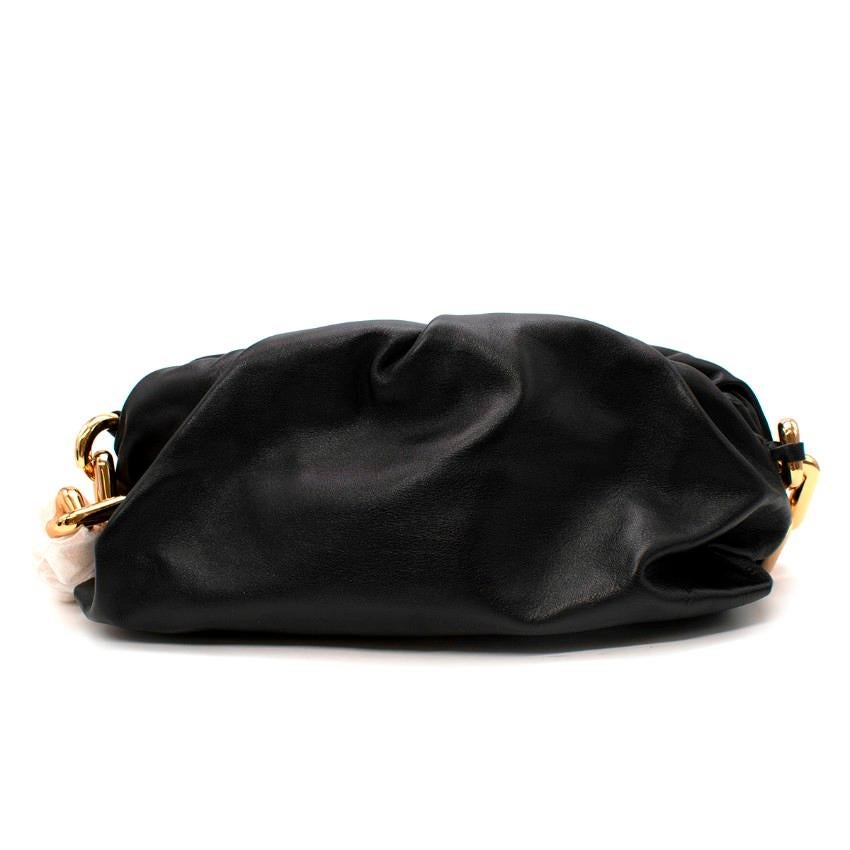 Bottega Veneta Chain Pouch Black Leather Shoulder Bag