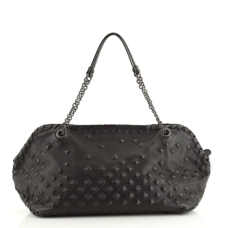 studded leather handbag