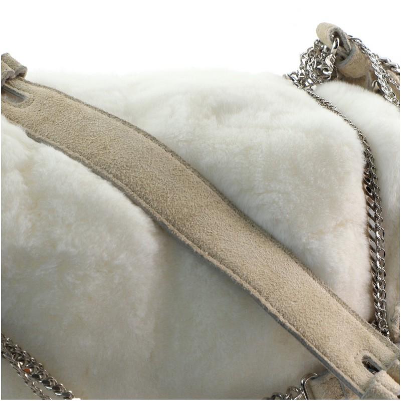 Bottega Veneta Chain Tassel Zip Shoulder Bag Fur and Suede Small 2