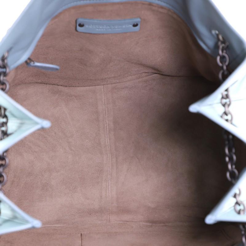 Women's or Men's Bottega Veneta Chain Tote Leather With Embroidery And Intrecciato Detail Medium