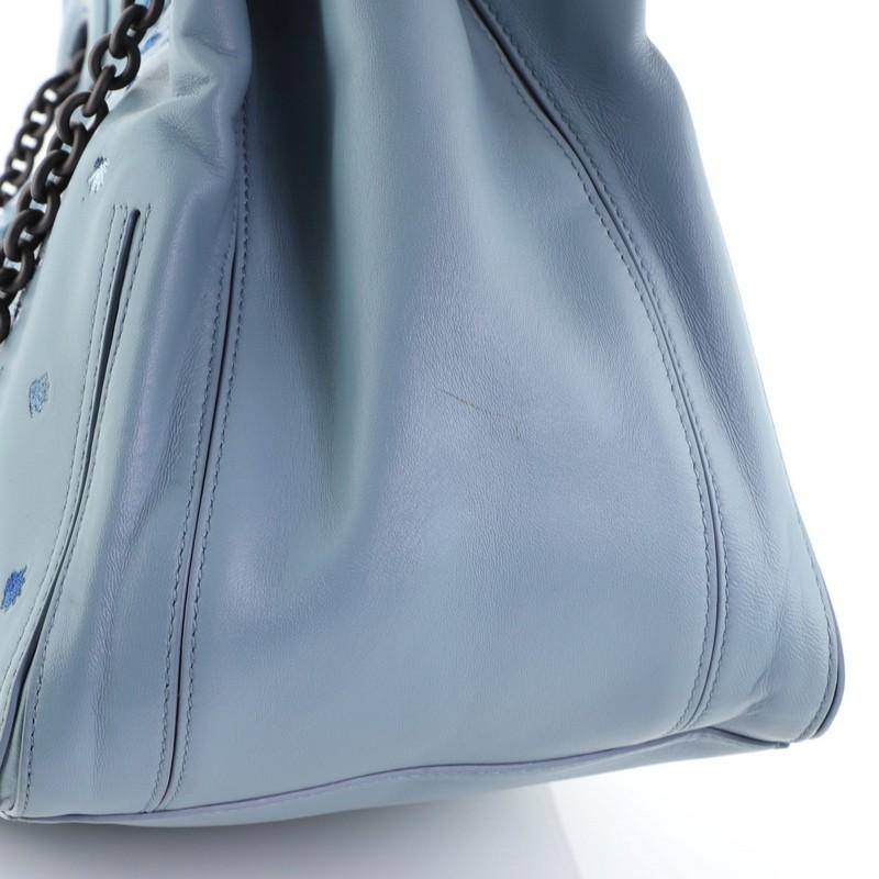Bottega Veneta Chain Tote Leather With Embroidery And Intrecciato Detail Medium 2