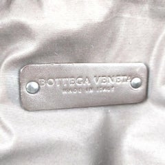 Bottega Veneta Charcoal Intrecciato Woven Leather Cosmetic Pouch Make Up Case 86