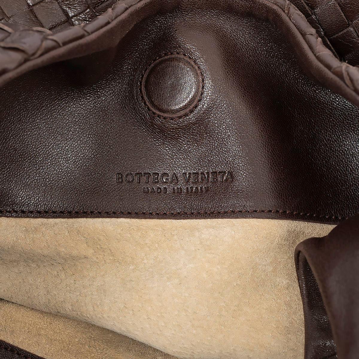 BOTTEGA VENETA schokoladenbraunes INTRECCIATO Leder CAMPANA LARGE Hobo Bag 1