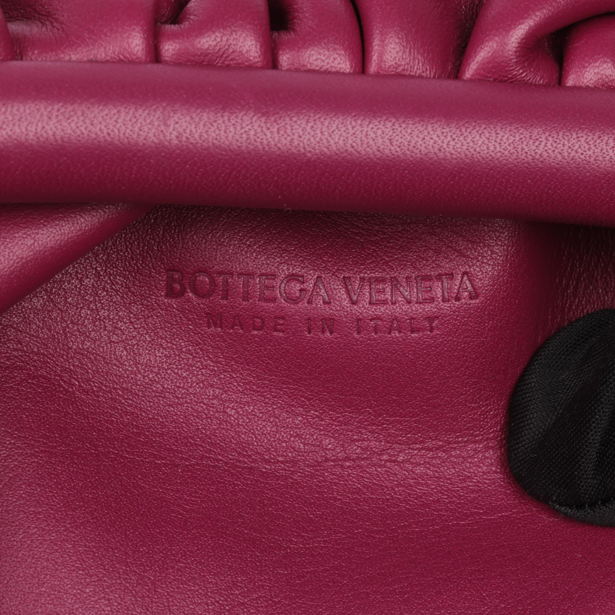 BOTTEGA VENETA Cinnabar Calfskin Leather Mini The Pouch 3