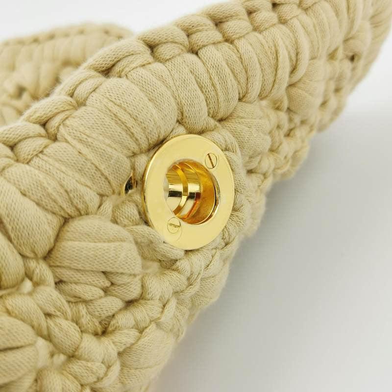 Bottega Veneta Classic Jersey Hand-crocheted Shoulder bag in Cane sugar 1