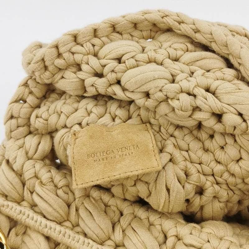 Bottega Veneta Classic Jersey Hand-crocheted Shoulder bag in Cane sugar 2