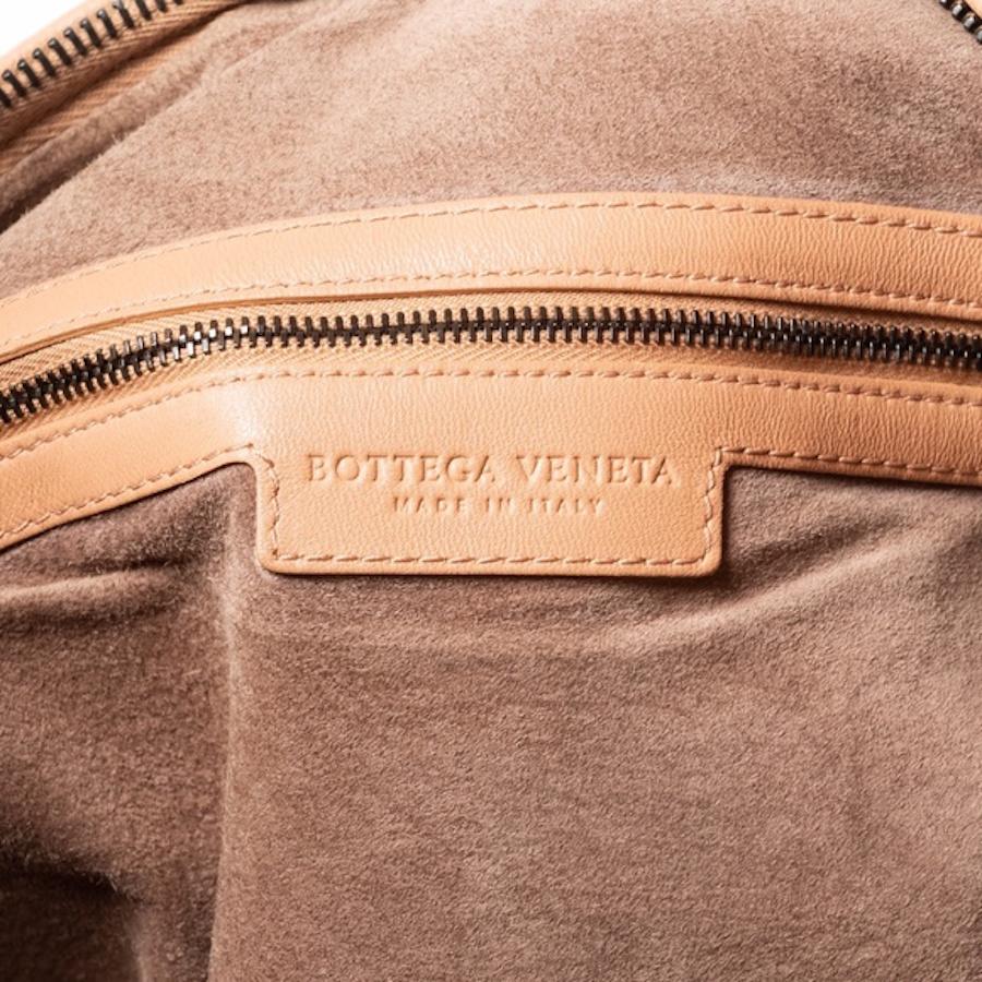 Orange Bottega Veneta Nude Intrecciato Leather Hobo Bag Classic