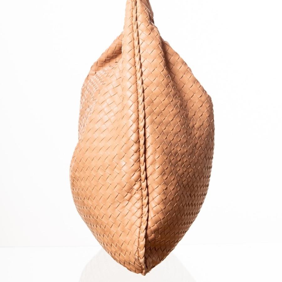 Women's Bottega Veneta Nude Intrecciato Leather Hobo Bag Classic