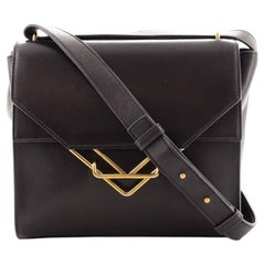 Bottega Veneta Clip Flap Bag Leather