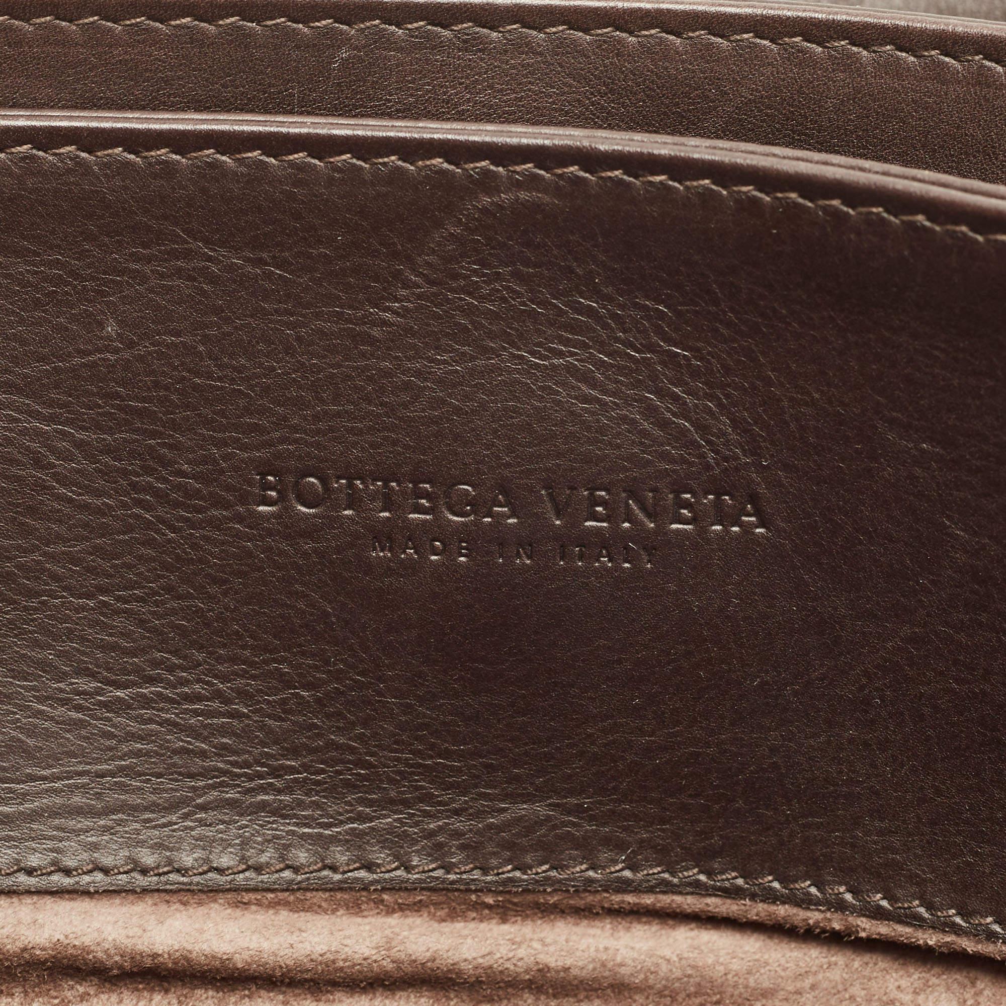 Bottega Veneta Cocoa Intrecciato Leather Large Roma Tote 4