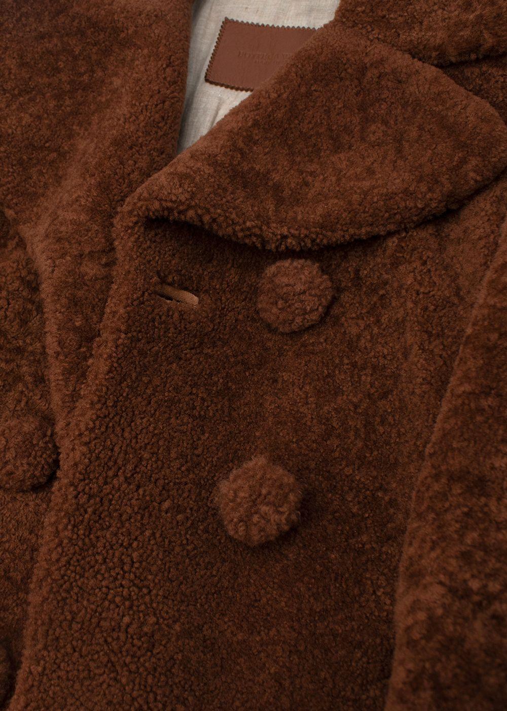 bottega veneta teddy shearling coat