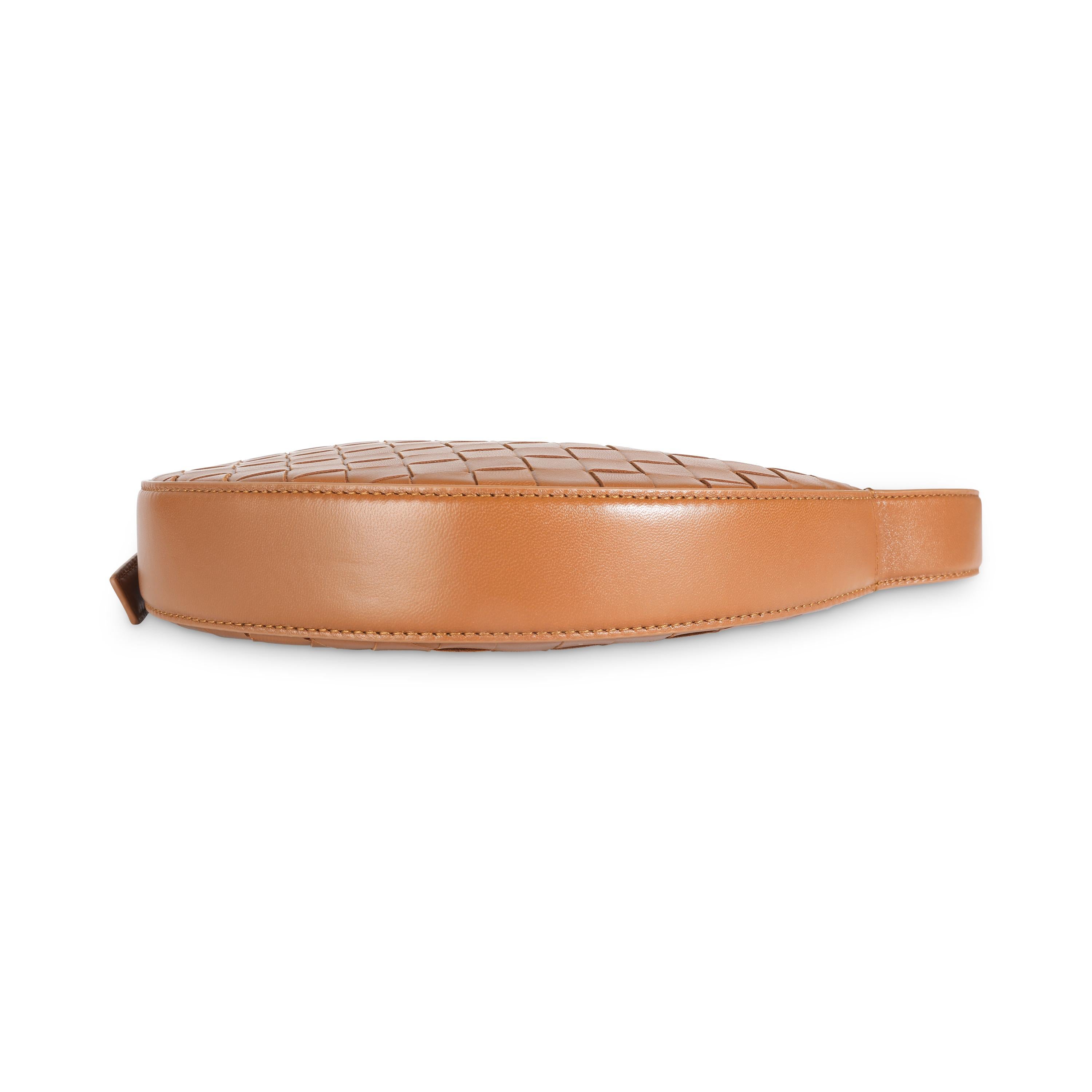 De las mujeres Bottega Veneta Cognac Intrecciato Nappa Mini Bolso Sunrise