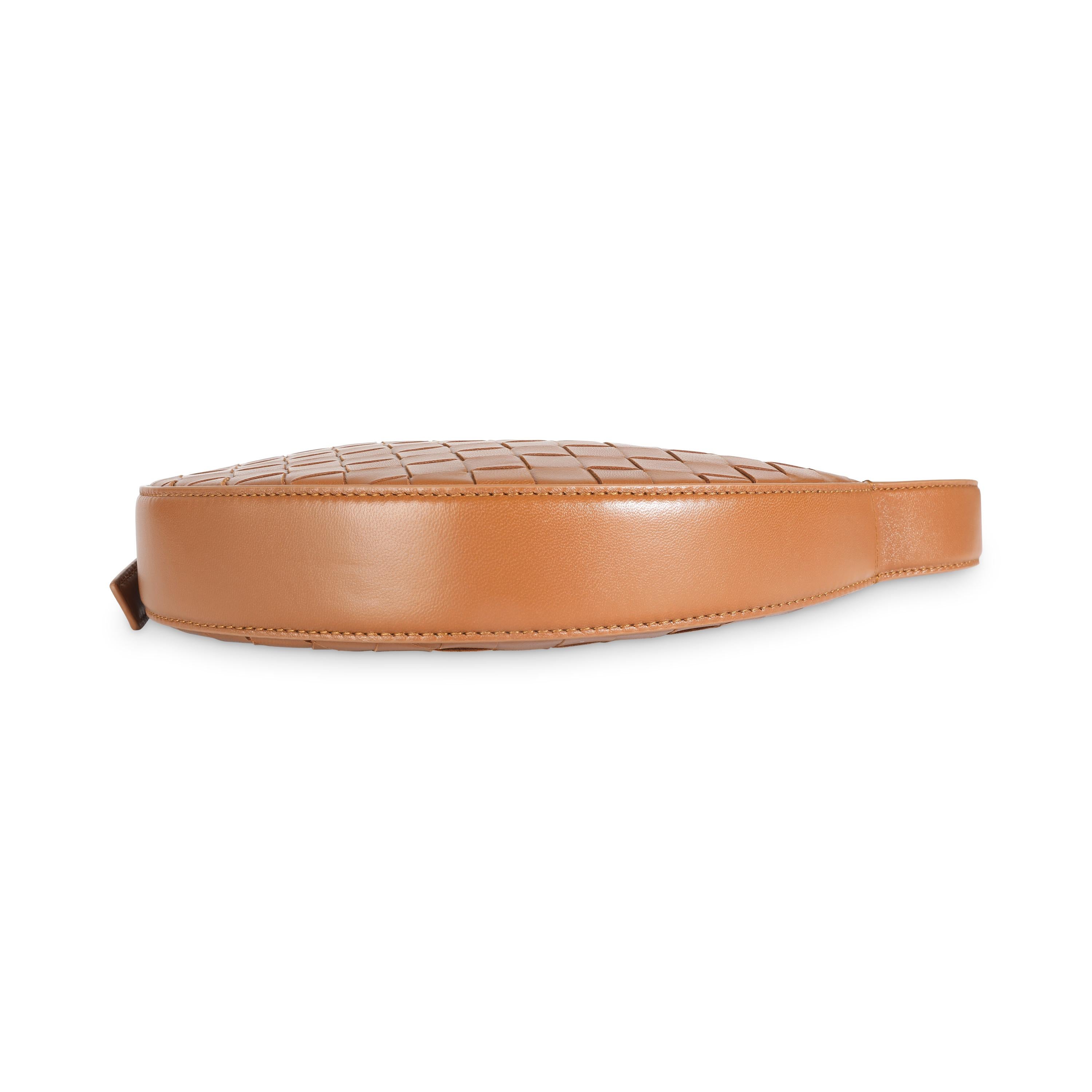 Women's Bottega Veneta Cognac Intrecciato Nappa Mini Sunrise Bag For Sale