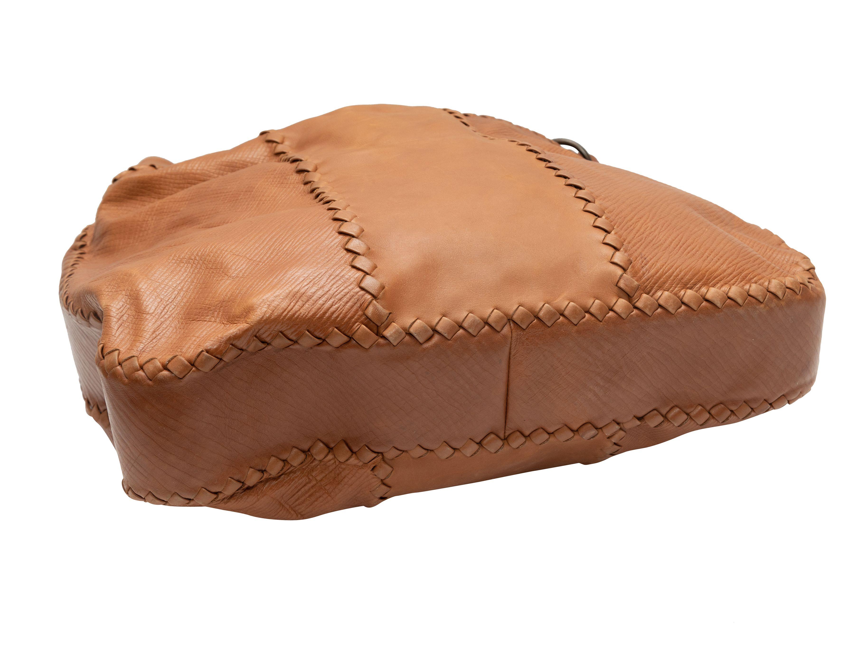 Women's Bottega Veneta Cognac Large Leather Tote Bag