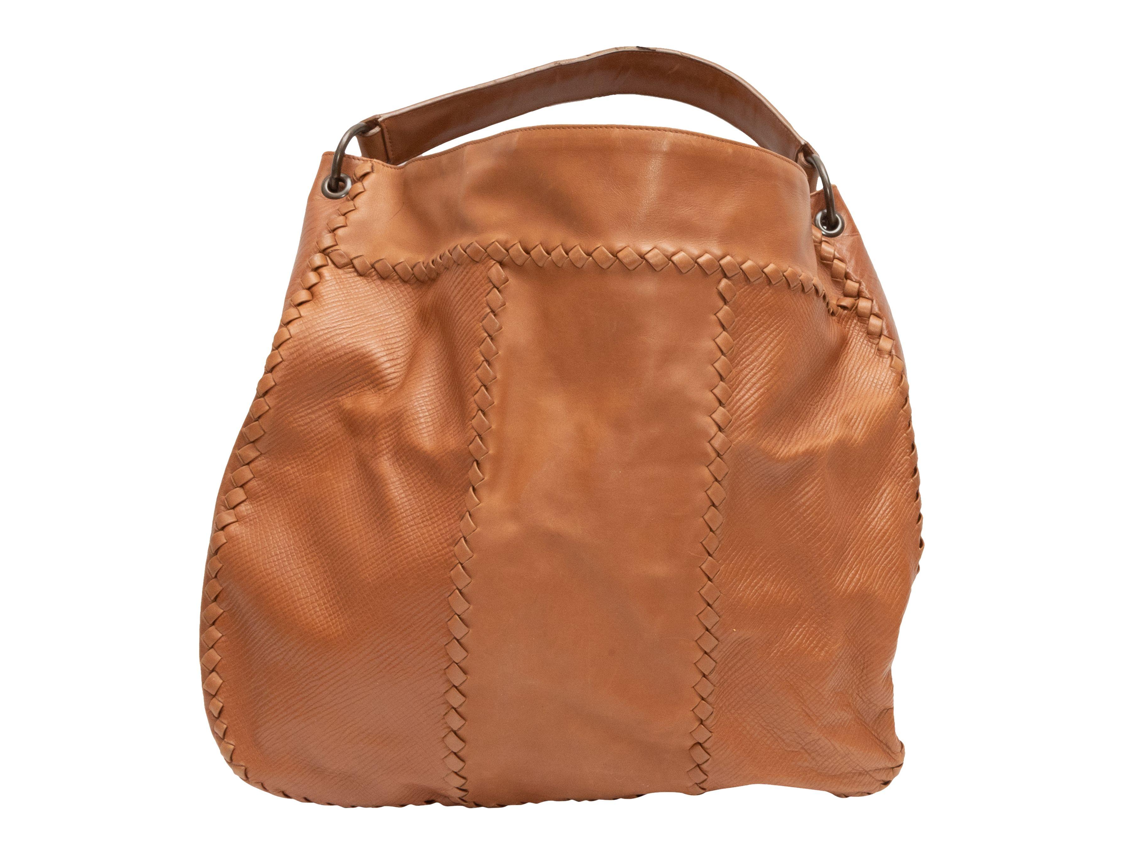 Bottega Veneta Cognac Large Leather Tote Bag 3