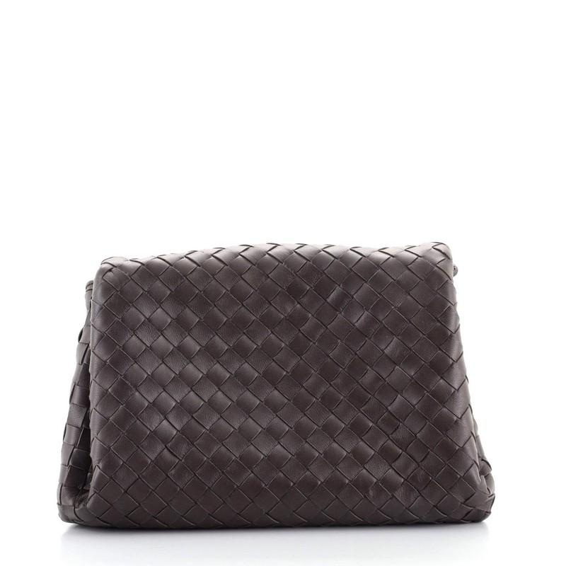 Gehäuseklappe-Clutch Intrecciato Nappa von Bottega Veneta Medium im Zustand „Gut“ in NY, NY